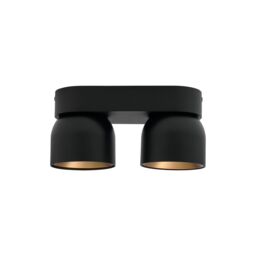 Nordlux Vintage Indoor Spot Light Black Metal GU10 Gold Inner - Mains Powered, IP20 - thumbnail 3
