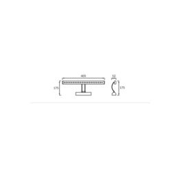 CGC Lighting 'Kat' LED Satin Nickel Wall Light With Switch in Silver - thumbnail 4