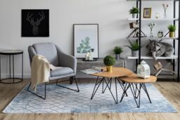 RugsX Valencia Rug in Blue - Size: 80 cm x 150 cm - thumbnail 4