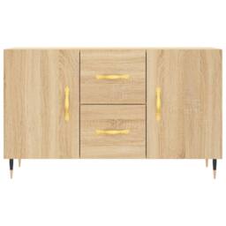 Berkfield Home Sideboard Sonoma Oak 100x36x60 cm Engineered Wood in Brown - Size: 100 x 36 x 60 cm - thumbnail 6