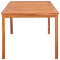 Berkfield Home Garden Table 215x90x74 cm Solid Acacia Wood in Brown - Size: 215 x 90 x 74 cm - thumbnail 3