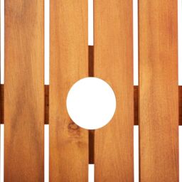 Berkfield Home Garden Table 215x90x74 cm Solid Acacia Wood in Brown - Size: 215 x 90 x 74 cm - thumbnail 4