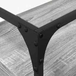 Berkfield Home TV Cabinet with Glass Top Grey Sonoma 60x35x51 cm Engineered Wood - Size: 60 x 35 x 51 cm - thumbnail 8