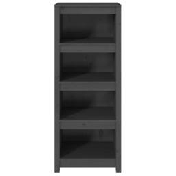 Berkfield Home Beautiful Book Cabinet Grey 50x35x125.5 cm Solid Wood Pine - thumbnail 5