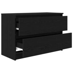 Berkfield Home TV Cabinet Black 80x35x54 cm Engineered Wood - Size: 80 x 35 x 54 cm - thumbnail 5