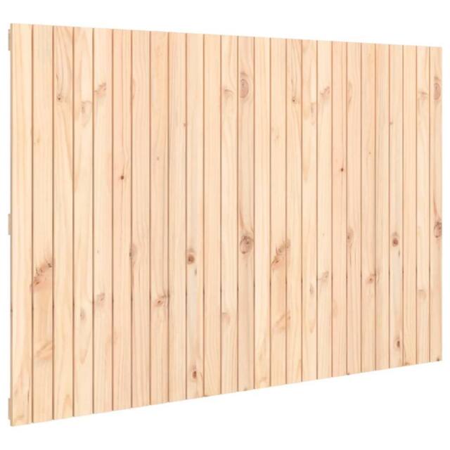 Berkfield Home Wall Headboard 166x3x110 cm Solid Wood Pine in Natural - Size: 166 x 3 x 110 cm - image 1