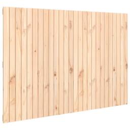Berkfield Home Wall Headboard 166x3x110 cm Solid Wood Pine in Natural - Size: 166 x 3 x 110 cm - thumbnail 1