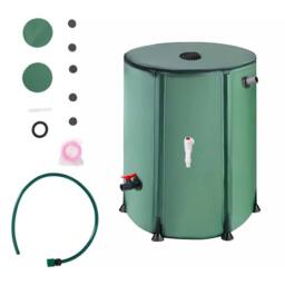 EONLION 250L Collapsible Rain Barrel Water Collection System Rain in Green - Size: 500mm - thumbnail 1