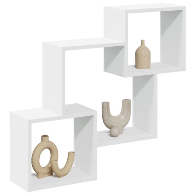 Berkfield Home Wall Cabinet 78x18x71 cm White Engineered Wood - Size: 78 x 18 x 71 cm - image 1