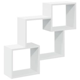 Berkfield Home Wall Cabinet 78x18x71 cm White Engineered Wood - Size: 78 x 18 x 71 cm - thumbnail 2