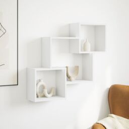 Berkfield Home Wall Cabinet 78x18x71 cm White Engineered Wood - Size: 78 x 18 x 71 cm - thumbnail 3