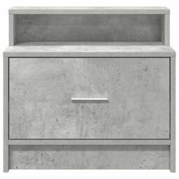 Berkfield Home Bedside Cabinets with Drawer 2 pcs Concrete Grey 51x31x47 cm - Size: 51 x 31 x 47 cm - thumbnail 4