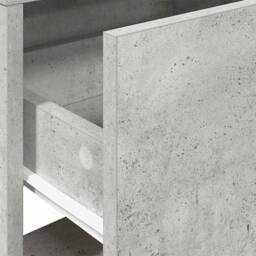 Berkfield Home Bedside Cabinets with Drawer 2 pcs Concrete Grey 51x31x47 cm - Size: 51 x 31 x 47 cm - thumbnail 9
