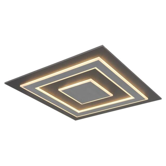 Netlighting Jayden 60cm Semi Flush Ceiling Light Anthracite LED 3000K in Grey - image 1