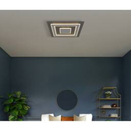 Netlighting Jayden 60cm Semi Flush Ceiling Light Anthracite LED 3000K in Grey - thumbnail 5