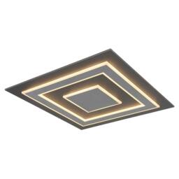 Netlighting Jayden 60cm Semi Flush Ceiling Light Anthracite LED 3000K in Grey - thumbnail 1