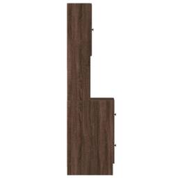 Berkfield Home Kitchen Cabinet Brown Oak 35x50x180 cm Engineered Wood - Size: 35 x 50 x 180 cm - thumbnail 5