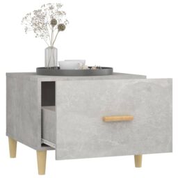 Berkfield Home Coffee Tables 2 pcs Concrete Grey 50x50x40 cm Engineered Wood - Size: 50 x 50 x 40 cm - thumbnail 4