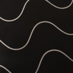OHS Wavy Duvet Cover Bedding Set Pillowcases Reversible Quilt Soft Lines in Black - Size: Double - thumbnail 5