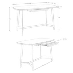 Angel Cerda Walnut Writing Desk with Black Tempered Glass Top and in Brown - thumbnail 7