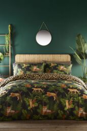 Portfolio Home Jungle Cats Duvet Cover Set - Size: Double - thumbnail 1