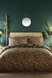 Portfolio Home Jungle Cats Duvet Cover Set - Size: Double - thumbnail 2