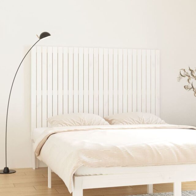 Berkfield Home Wall Headboard White 166x3x110 cm Solid Wood Pine - Size: 166 x 3 x 110 cm - image 1