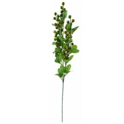 Leaf 70cm Artificial Pink Peony Arrangement Glass Vase - thumbnail 3