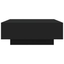 Berkfield Home Modern Coffee Table with LED Lights Black 80x80x31 cm - Size: 80 x 80 x 31 cm - thumbnail 8