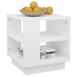 Berkfield Home Coffee Table White 40x40x43 cm Engineered Wood - Size: 40 x 40 x 43 cm - thumbnail 4