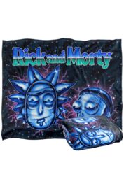 Warner Brothers Rick & Morty Officially Licensed Silky Touch Super Soft Throw Blanket 152 x 127 cm in White - thumbnail 2