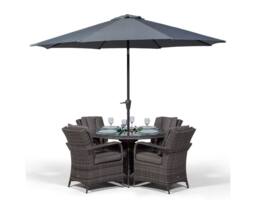 Thats Furniture Arizona Round 4 Seater Patio Dining Set with Ice Bucket Drinks Cooler in Grey - thumbnail 6