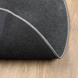 Berkfield Home Rug OVIEDO Short Pile Anthracite √ò 160 cm in Charcoal - Size: Medium - thumbnail 5