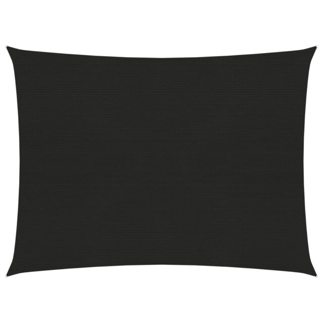 Berkfield Home Sunshade Sail 160 g/m ² Black 3.5x4.5 m HDPE - image 1