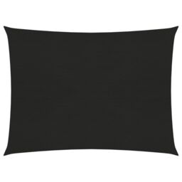 Berkfield Home Sunshade Sail 160 g/m ² Black 3.5x4.5 m HDPE - thumbnail 1