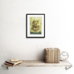 "Artery8 Wall Art Print Luxor Egypt Travel Vintage Framed in Black - Size: W7"" x H9""" - thumbnail 2