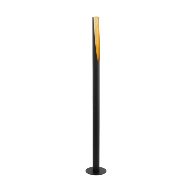 Loops Floor Lamp Light Colour Black Outer & Gold Inner Base Foot Switch Bulb GU10 1x5W - image 1