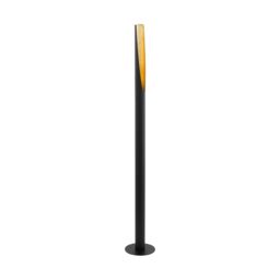 Loops Floor Lamp Light Colour Black Outer & Gold Inner Base Foot Switch Bulb GU10 1x5W - thumbnail 1