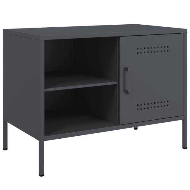 Berkfield Home TV Cabinet Anthracite 68x39x50.5 cm Steel in Dark Grey - image 1