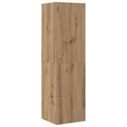Berkfield Home Classic 4 Piece TV Cabinet Set Wall-mounted Artisan Oak Engineere - thumbnail 4