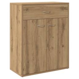 Berkfield Home Sideboard Artisan Oak 60x30x75 cm Engineered Wood in Brown - Size: 60 x 30 x 75 cm - thumbnail 3