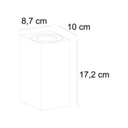 Nordlux Modern Outdoor Wall Light Black Aluminium GU10 Coastal/Marine Safe - Mains Powered, IP44 - thumbnail 4