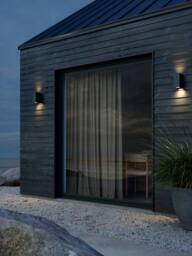 Nordlux Modern Outdoor Wall Light Black Aluminium GU10 Coastal/Marine Safe - Mains Powered, IP44 - thumbnail 3