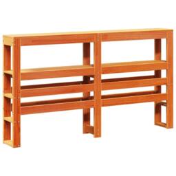 Berkfield Home Decorative Bed Frame without Mattress Wax Brown 135x190 cm Double - thumbnail 8
