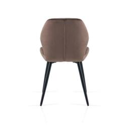 SONARA Modern Velvet Dining Chairs Set of 2 with Ergonomic Curved Backrest in Brown - thumbnail 7