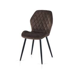 SONARA Modern Velvet Dining Chairs Set of 2 with Ergonomic Curved Backrest in Brown - thumbnail 9