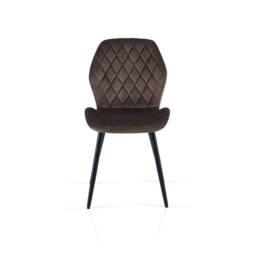 SONARA Modern Velvet Dining Chairs Set of 2 with Ergonomic Curved Backrest in Brown - thumbnail 6