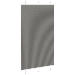 Berkfield Home Pleated Blind Anthracite 115x200 cm Fabric Width 114.4 cm Polyester in Black - thumbnail 4