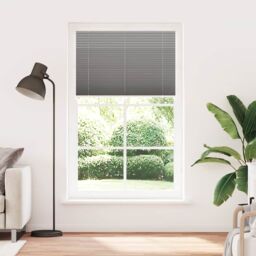 Berkfield Home Pleated Blind Anthracite 115x200 cm Fabric Width 114.4 cm Polyester in Black - thumbnail 2