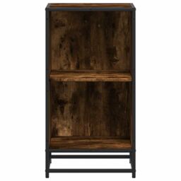 Berkfield Home Book Cabinet Smoked Oak 40x35x76 cm Engineered Wood in Brown - Size: 40 x 35 x 76 cm - thumbnail 4